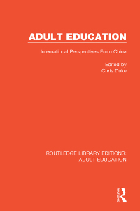Cover image: Adult Education 1st edition 9781138345058