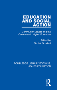 Imagen de portada: Education and Social Action 1st edition 9781138344389