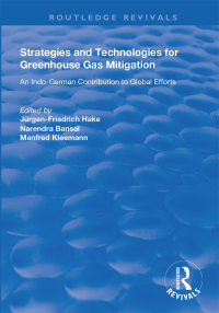 Imagen de portada: Strategies and Technologies for Greenhouse Gas Mitigation 1st edition 9781138344211