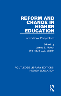 Imagen de portada: Reform and Change in Higher Education 1st edition 9781138343733