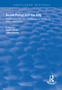 Immagine di copertina: Social Policy and the City 1st edition 9781138342910