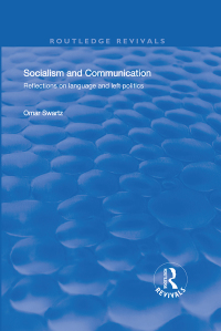 Imagen de portada: Socialism and Communication 1st edition 9781138342866