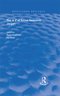 Imagen de portada: The A–Z of Social Research Jargon 1st edition 9781138341128