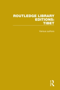 Imagen de portada: Routledge Library Editions: Tibet 1st edition 9781138327474