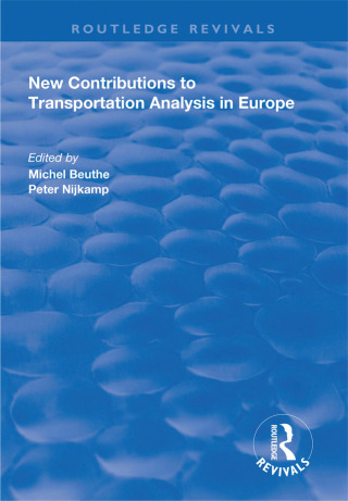 Cover image: New Contributions to Transportation Analysis in Europe 1st edition 9781138338616