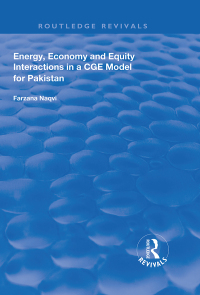 Cover image: Energy, Economy and Equity Interactions in a CGE Model for Pakistan 1st edition 9781138313736