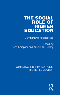 Titelbild: The Social Role of Higher Education 1st edition 9781138337930