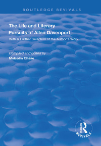 Cover image: The Life and Literary Pursuits of Allen Davenport 1st edition 9781138337428