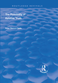 Imagen de portada: The Possibility of Relative Truth 1st edition 9781138336469