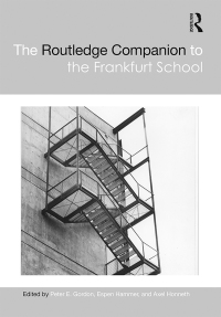 表紙画像: The Routledge Companion to the Frankfurt School 1st edition 9781138333246