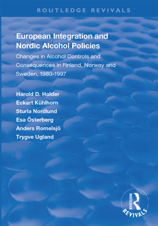 Immagine di copertina: European Integration and Nordic Alcohol Policies 1st edition 9781138335660