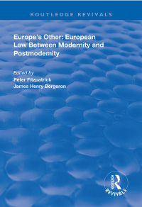 Imagen de portada: Europe's Other 1st edition 9780367001452