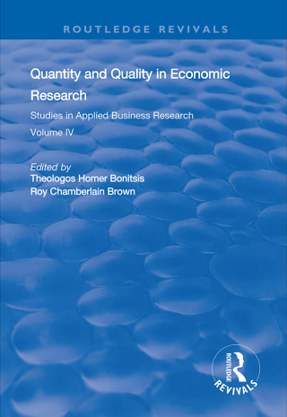 Immagine di copertina: Quantity and Quality in Economic Research 1st edition 9780367000530