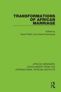 Imagen de portada: Transformations of African Marriage 1st edition 9781138334809