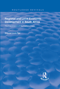 Imagen de portada: Regional and Local Economic Development in South Africa 1st edition 9781138334656