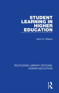 Imagen de portada: Student Learning in Higher Education 1st edition 9781138334038