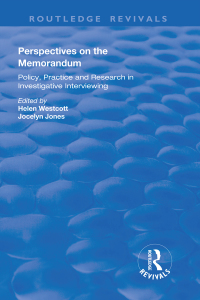 表紙画像: Perspectives on the Memorandum 1st edition 9781138332850