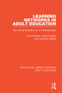 Omslagafbeelding: Learning Networks in Adult Education 1st edition 9781138331792