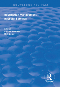 Imagen de portada: Information Management in Social Services 1st edition 9781138326514