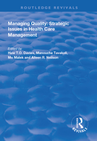 صورة الغلاف: Managing Quality 1st edition 9781138326101