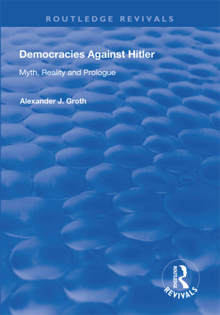 Imagen de portada: Democracies Against Hitler 1st edition 9781138322547