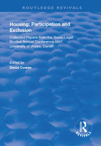 Imagen de portada: Housing: Participation and Exclusion 1st edition 9781138320314