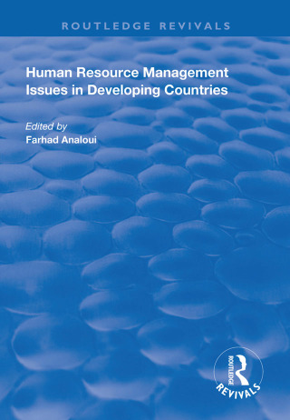 Imagen de portada: Human Resource Management Issues in Developing Countries 1st edition 9781138320277