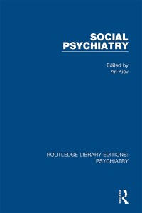 Titelbild: Social Psychiatry 1st edition 9781138320109