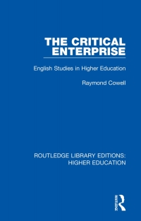 Cover image: The Critical Enterprise 1st edition 9781138317611
