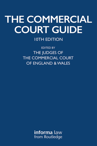 Cover image: The Commercial Court Guide 1st edition 9781138315563