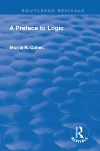 Cover image: A Preface to Logic (1946) 1st edition 9781138601062