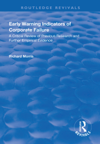 Cover image: Early Warning Indicators of Corporate Failure 1st edition 9781138312036
