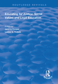 Cover image: Educating for Justice 1st edition 9781138311787