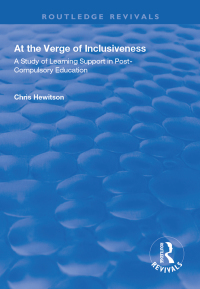 Imagen de portada: At the Verge of Inclusiveness 1st edition 9781138311404