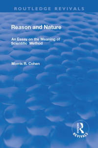 Cover image: Reason and Nature 1st edition 9781138310575