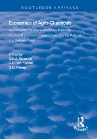 Cover image: The Economics of Agro-Chemicals 1st edition 9781138625754