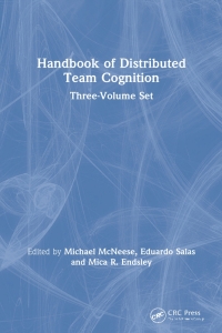 Cover image: Handbook of Distributed Team Cognition 1st edition 9781138625525
