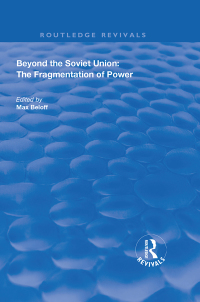 Imagen de portada: Beyond the Soviet Union 1st edition 9781138608566