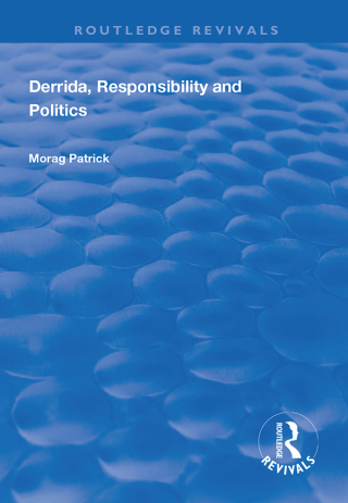 Cover image: Derrida, Responsibility and Politics 1st edition 9781138624238