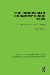 Cover image: The Indonesian Economy Since 1965 1st edition 9781138617681