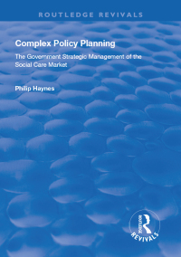 Imagen de portada: Complex Policy Planning 1st edition 9781138617568