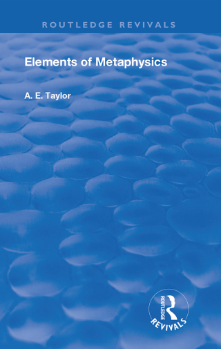 Imagen de portada: Elements of Metaphysics 1st edition 9781138616639