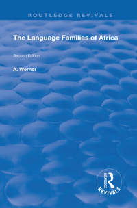 Titelbild: The Language Families Of Africa 1st edition 9781138602007