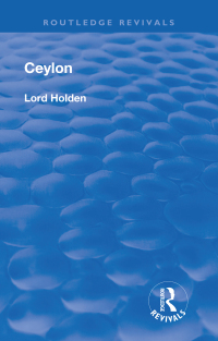 Imagen de portada: Ceylon 1st edition 9781138605060