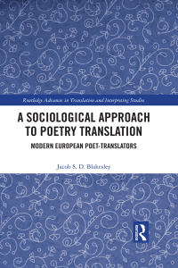 Imagen de portada: A Sociological Approach to Poetry Translation 1st edition 9780367732707