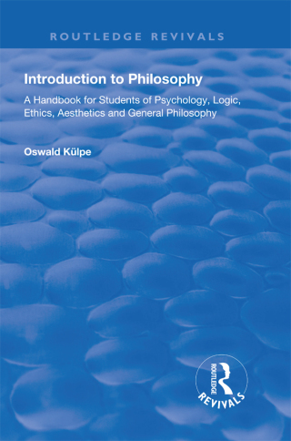 Imagen de portada: Introduction to Philosophy 1st edition 9781138605435