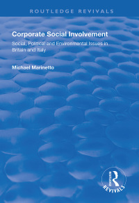 Imagen de portada: Corporate Social Involvement 1st edition 9781138611856