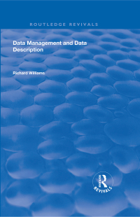 Cover image: Data Management and Data Description 1st edition 9781138612983