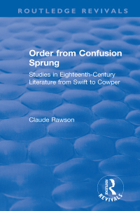 Cover image: Order from Confusion Sprung 1st edition 9781138613140