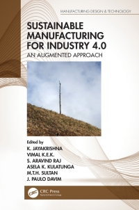 صورة الغلاف: Sustainable Manufacturing for Industry 4.0 1st edition 9780429466298